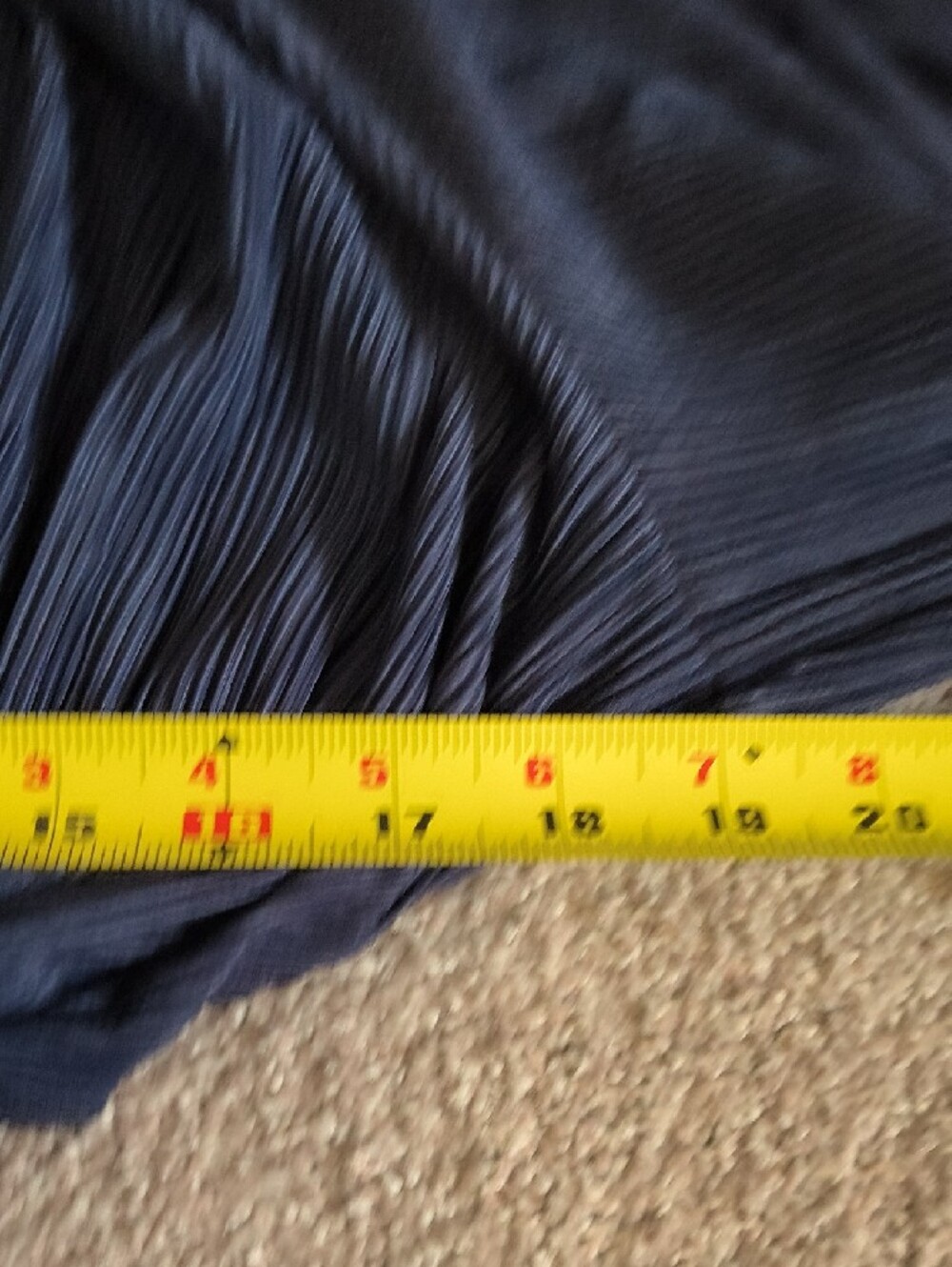 Michael Kors Dress. Navy Pleated, Flair Sleeve, Rope Belt Waistband. L - Picture 6 of 8